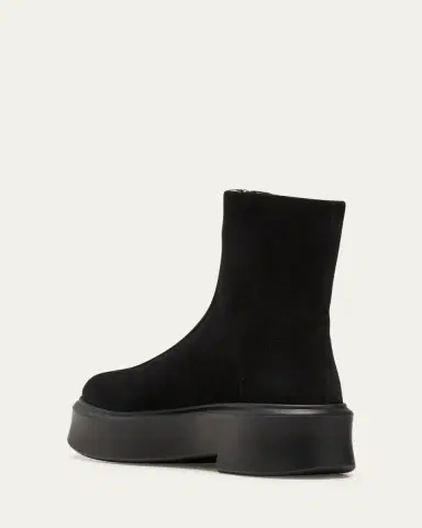 The Row Suede Zip Moto Booties | Thumbnail 4