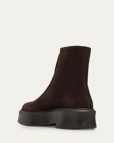 The Row Suede Zip Moto Booties | Thumbnail 8