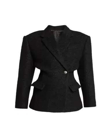Isabel Marant Gallie Double-Breasted Boucle Waisted Coat | Thumbnail 1