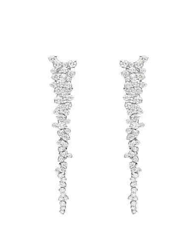 Paul Morelli Confetti 18k White Gold Diamond Drop Earrings | Thumbnail 1