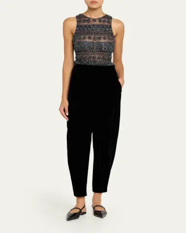 Giorgio Armani Virgin Wool Barrel-Leg Trousers | Thumbnail 2 Giorgio Armani Virgin Wool Barrel-Leg Trousers | Thumbnail 2