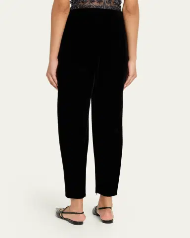 Giorgio Armani Virgin Wool Barrel-Leg Trousers | Thumbnail 3 Giorgio Armani Virgin Wool Barrel-Leg Trousers | Thumbnail 3