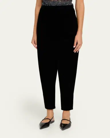 Giorgio Armani Virgin Wool Barrel-Leg Trousers | Thumbnail 4 Giorgio Armani Virgin Wool Barrel-Leg Trousers | Thumbnail 4