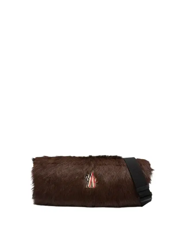 Moncler Goat Shearling Handwarmer with Strap