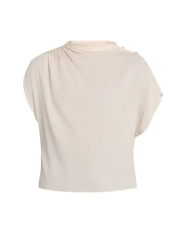 TWP Wish You Would Draped Silk Georgette Blouse