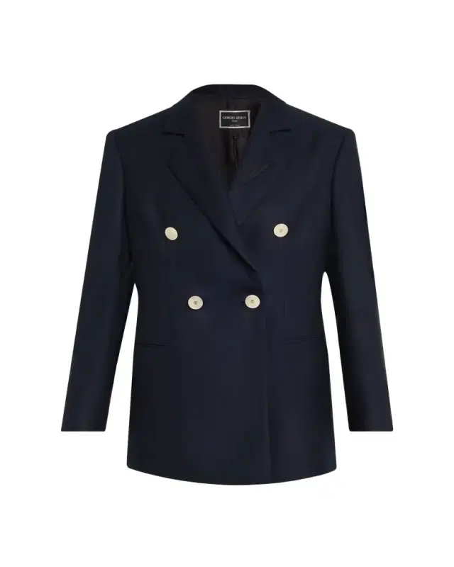 Flanella Cashmere Double-Breasted Blazer