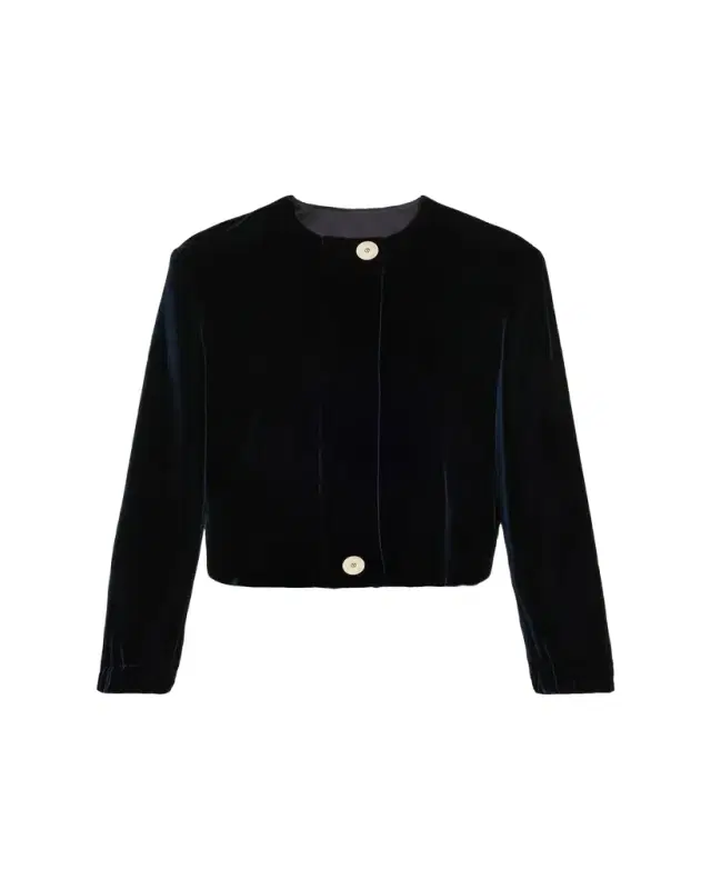 Giorgio Armani Short Velvet Jacket