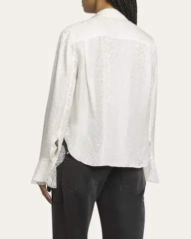 Isabel Marant Raphaella Paisley Silk Neck-Scarf Top | Thumbnail 3