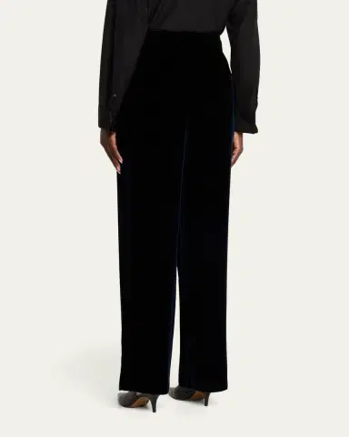 Giorgio Armani Relaxed Velvet Trousers | Thumbnail 3 Giorgio Armani Relaxed Velvet Trousers | Thumbnail 3
