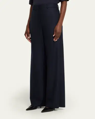Giorgio Armani Flanella Cashmere Wide-Leg Pants | Thumbnail 4 Giorgio Armani Flanella Cashmere Wide-Leg Pants | Thumbnail 4