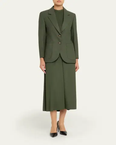 Victoria Beckham Patch Pocket Single-Breasted Jacket | Thumbnail 2 Victoria Beckham Patch Pocket Single-Breasted Jacket | Thumbnail 2