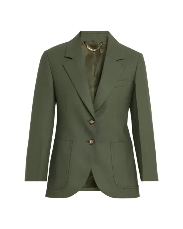 Patch Pocket Single-Breasted Jacket