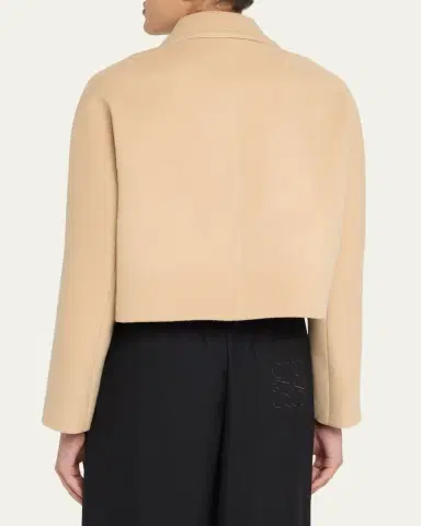 Marni Wool Felt Cropped Single-Breasted Jacket | Thumbnail 3 Marni Wool Felt Cropped Single-Breasted Jacket | Thumbnail 3