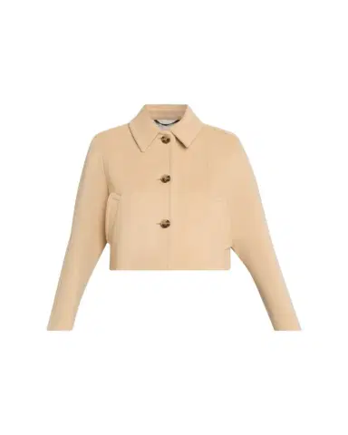 Marni Wool Felt Cropped Single-Breasted Jacket | Thumbnail 1 Marni Wool Felt Cropped Single-Breasted Jacket | Thumbnail 1