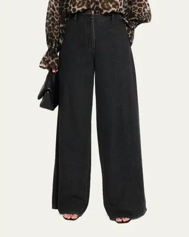 Kobi Halperin Effie Wide-Leg Cotton Denim Pants | Thumbnail 4 Kobi Halperin Effie Wide-Leg Cotton Denim Pants | Thumbnail 4
