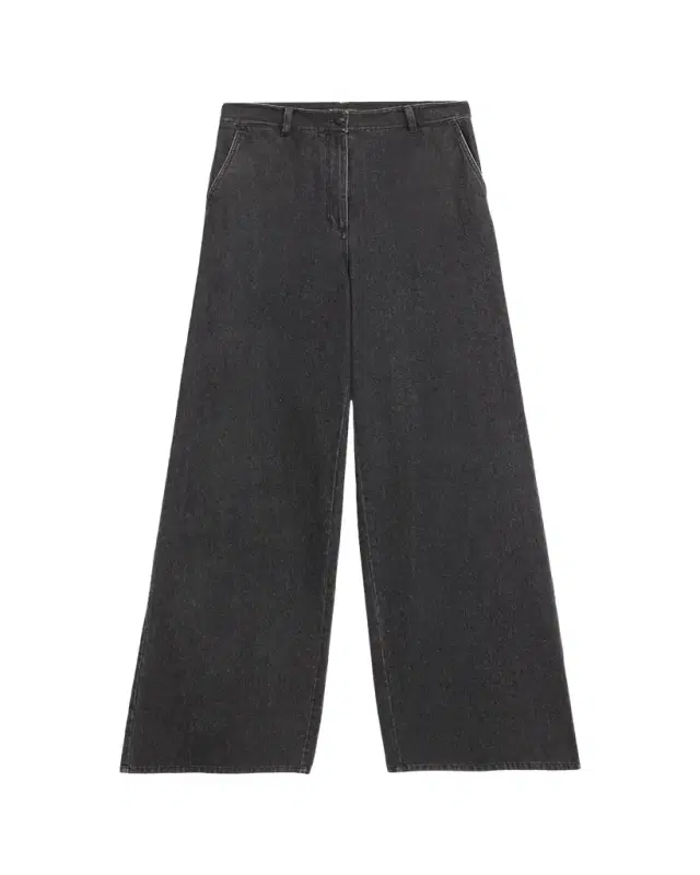 Kobi Halperin Effie Wide-Leg Cotton Denim Pants