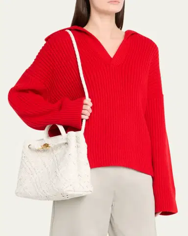 Bottega Veneta Small Andiamo Intrecciato Leather Top-Handle Bag | Thumbnail 2 Bottega Veneta Small Andiamo Intrecciato Leather Top-Handle Bag | Thumbnail 2