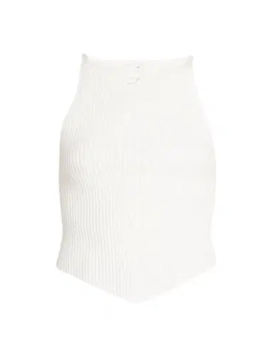 Courrèges Rib-Knit Tank Top with Pointed Hem | Thumbnail 1
