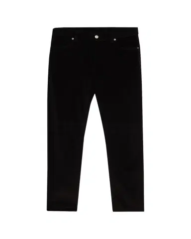 ZEGNA Men's Dark Gray Corduroy Straight-Leg Jeans | Thumbnail 1