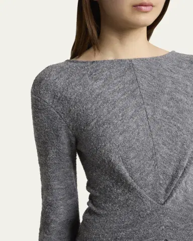Proenza Schouler White Label Sai Wool Jersey Long-Sleeve Dress | Thumbnail 5 Proenza Schouler White Label Sai Wool Jersey Long-Sleeve Dress | Thumbnail 5