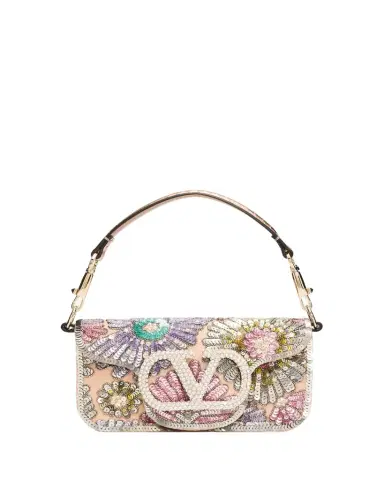 Valentino Garavani Small Crystal VLogo Sequin Burst Shoulder Bag | Thumbnail 1 Valentino Garavani Small Crystal VLogo Sequin Burst Shoulder Bag | Thumbnail 1