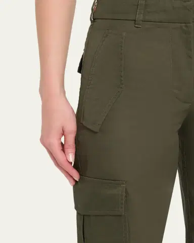 Burberry Freja Buckle-Waist Straight-Leg Cargo Pants | Thumbnail 5 Burberry Freja Buckle-Waist Straight-Leg Cargo Pants | Thumbnail 5