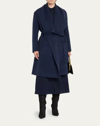 Kobi Halperin Yael Shawl-Collar Wrap Coat | Thumbnail 2 Kobi Halperin Yael Shawl-Collar Wrap Coat | Thumbnail 2