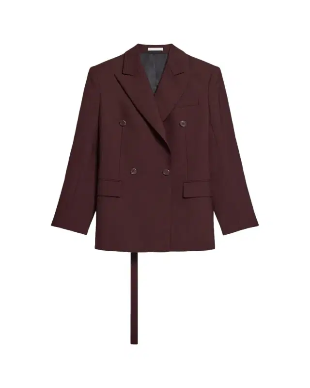 Belted Double-Breasted Blazer