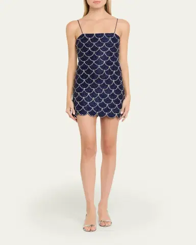 Alice + Olivia Nina Embellished Mini Dress | Thumbnail 2 Alice + Olivia Nina Embellished Mini Dress | Thumbnail 2