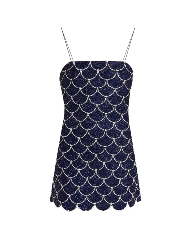 ALICE + OLIVIA Nina Embellished Mini Dress