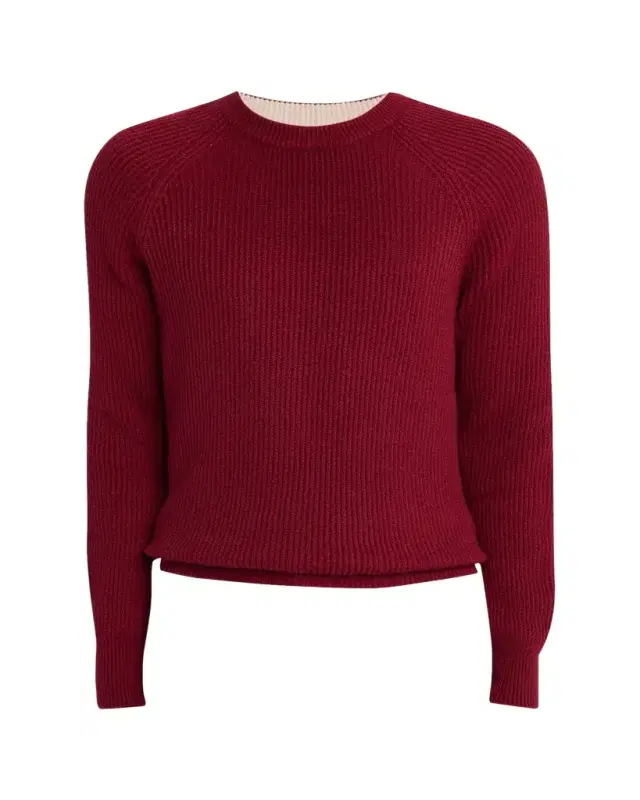 Brunello Cucinelli Men's Cotton Rib Crewneck Sweater