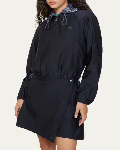 Burberry Nadina Pleated Mini Wrap Skirt | Thumbnail 4
