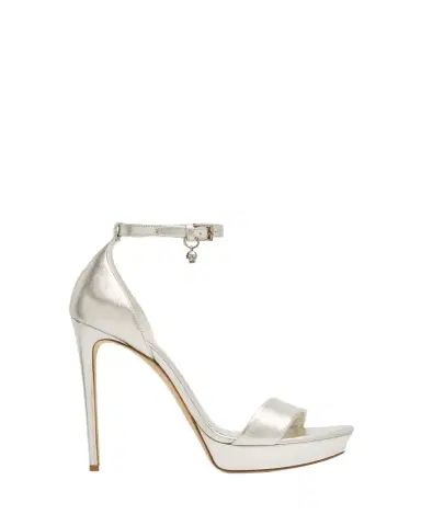Alexander McQueen 125mm Metallic Leather Platform Sandals | Thumbnail 1