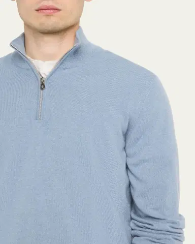 Brunello Cucinelli Men's Cashmere Turtleneck Sweater | Thumbnail 5 Brunello Cucinelli Men's Cashmere Turtleneck Sweater | Thumbnail 5