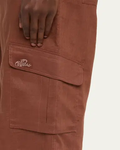 Marni Men's Linen Wide-Leg Cargo Pants | Thumbnail 5