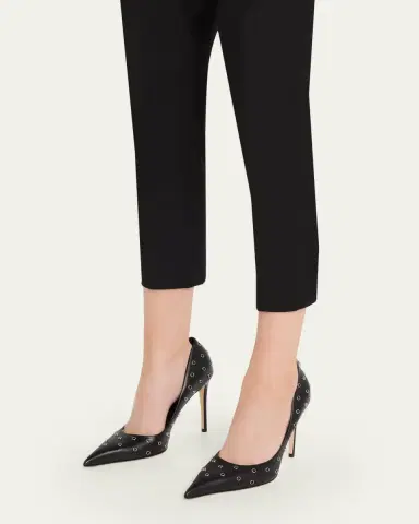 Alexander McQueen 105mm Studded Leather Pumps | Thumbnail 2