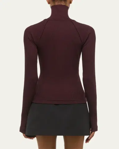 Helmut Lang Rib-Knit Shrug Turtleneck | Thumbnail 3 Helmut Lang Rib-Knit Shrug Turtleneck | Thumbnail 3