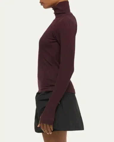 Helmut Lang Rib-Knit Shrug Turtleneck | Thumbnail 4 Helmut Lang Rib-Knit Shrug Turtleneck | Thumbnail 4