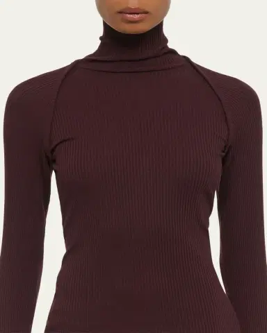 Helmut Lang Rib-Knit Shrug Turtleneck | Thumbnail 5 Helmut Lang Rib-Knit Shrug Turtleneck | Thumbnail 5