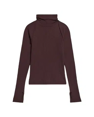 Helmut Lang Rib-Knit Shrug Turtleneck | Thumbnail 1 Helmut Lang Rib-Knit Shrug Turtleneck | Thumbnail 1
