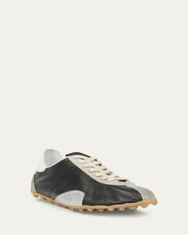 Maison Margiela Men's Sprinters Nylon and Leather Low-Top Sneakers | Thumbnail 2