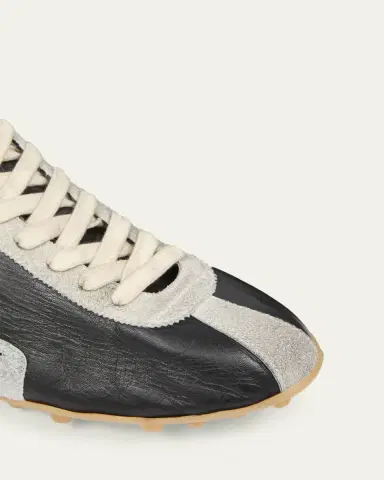 Maison Margiela Men's Sprinters Nylon and Leather Low-Top Sneakers | Thumbnail 4