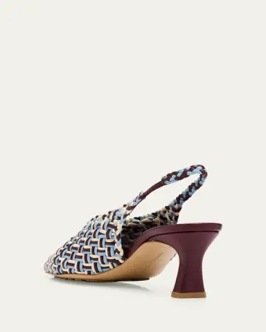 Bottega Veneta 60mm Sofia Intrecciato Leather Slingback Pumps | Thumbnail 2 Bottega Veneta 60mm Sofia Intrecciato Leather Slingback Pumps | Thumbnail 2