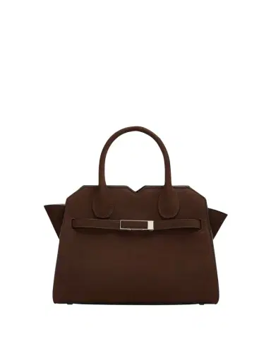 Valextra Milano Mini Millepunte Nubuck Top-Handle Bag | Thumbnail 1 Valextra Milano Mini Millepunte Nubuck Top-Handle Bag | Thumbnail 1