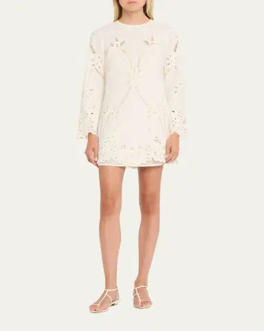 Veronica Beard Amberg Embroidered Mini Dress | Thumbnail 2 Veronica Beard Amberg Embroidered Mini Dress | Thumbnail 2