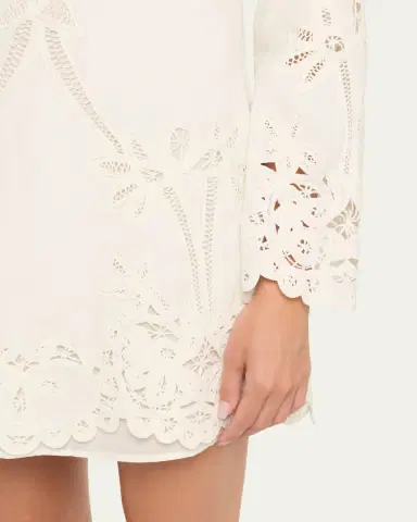 Veronica Beard Amberg Embroidered Mini Dress | Thumbnail 5 Veronica Beard Amberg Embroidered Mini Dress | Thumbnail 5