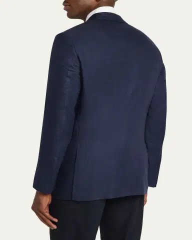 Zegna Men's XXX Couture Gingham Cashmere and Silk Sport Coat | Thumbnail 3 Zegna Men's XXX Couture Gingham Cashmere and Silk Sport Coat | Thumbnail 3