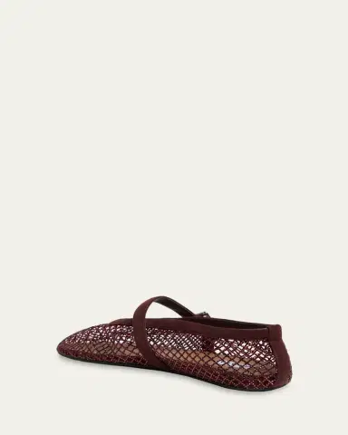 Alaïa Crystal Mesh Ballet Flats | Thumbnail 8