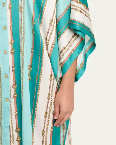 La Blanca Wrena Belt Striped Maxi Shirtdress Coverup | Thumbnail 5