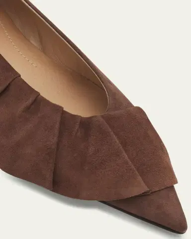 JW Anderson Suede Ruffle Ballerina Flats | Thumbnail 4 JW Anderson Suede Ruffle Ballerina Flats | Thumbnail 4